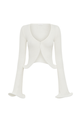 Gigi Long Sleeve Knit Top - Ivory